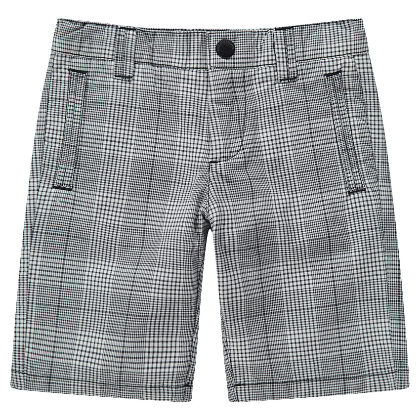 Bermudas de cuadros con Príncipe de Gales all over 