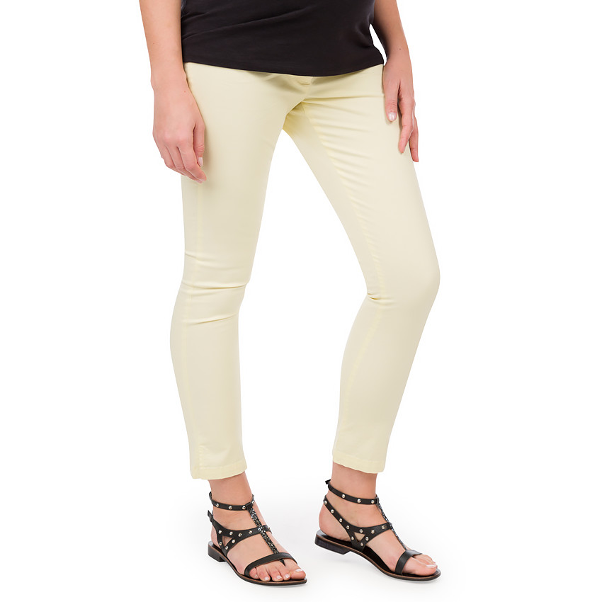 Pantalón 7/8 de premamá con cinturón cruzado 