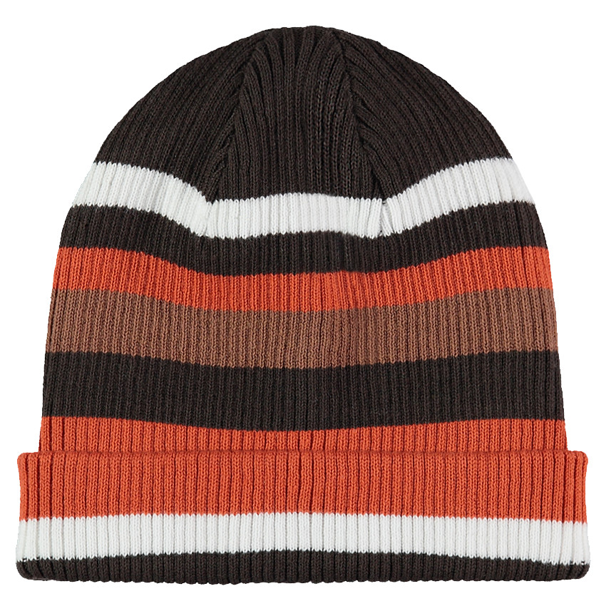 Gorro efecto amplio de punto de rayas 
