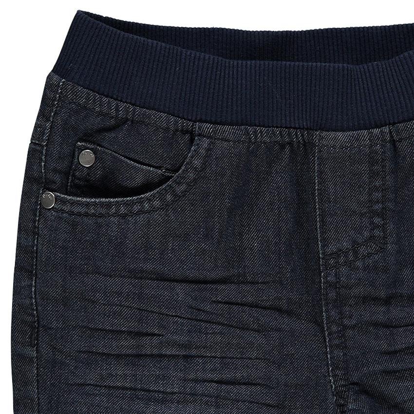 Jeans efecto usado cintura elástica 