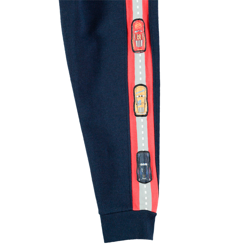 Pantalón de jogging de felpa con bandas y personajes Cars 