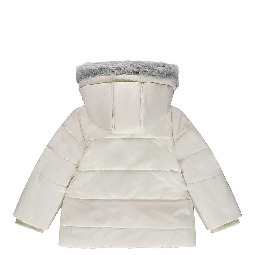 Parka acolchada con capucha extraíble y forro de sherpa 