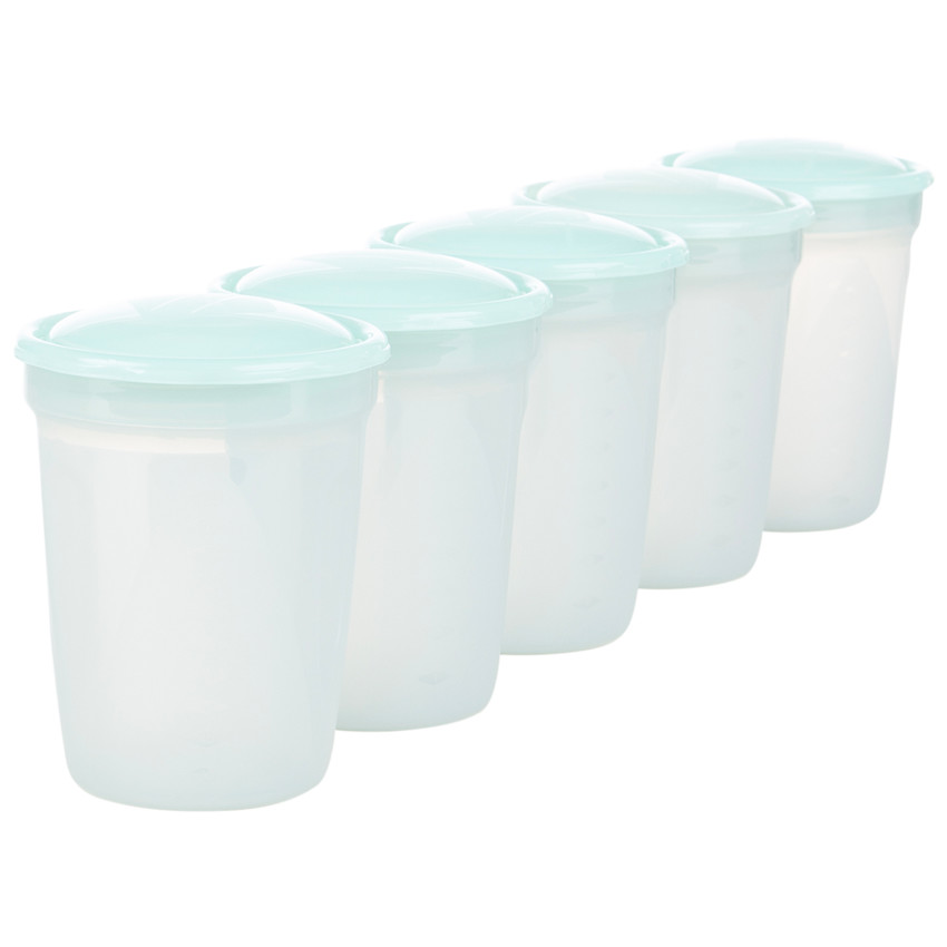 Lote de 5 recipientes de conservación de 200ml 