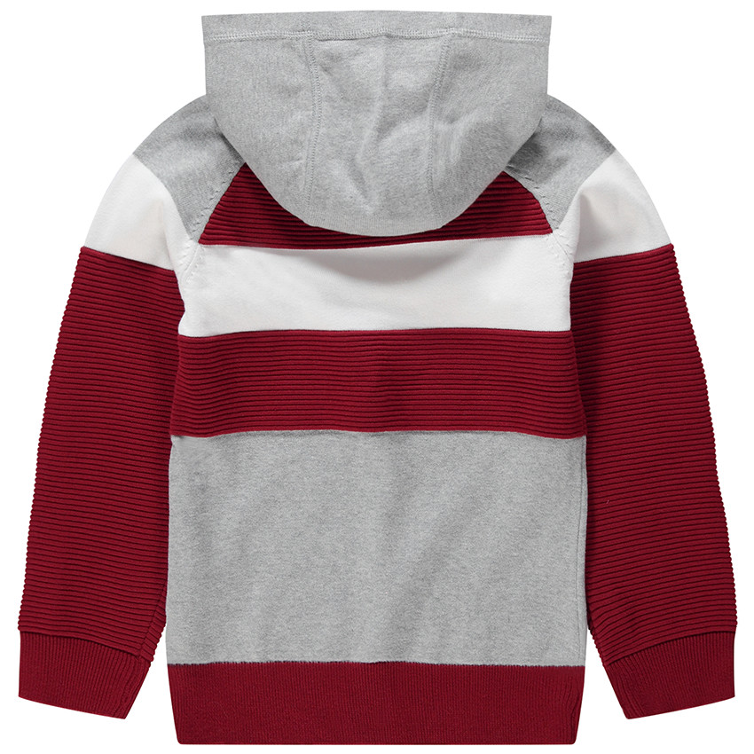 Jersey de punto con capucha con punto otomano  