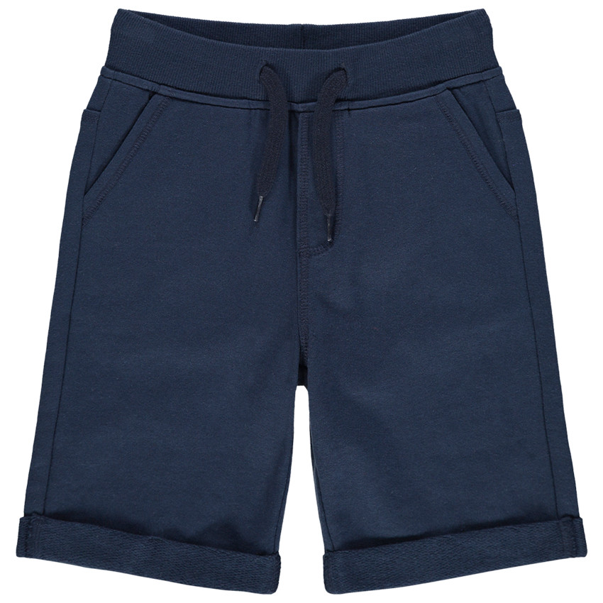 Bermudas de felpa jaspeada. 