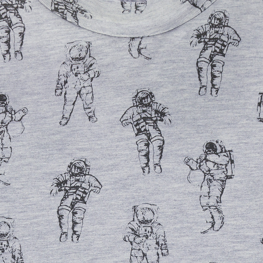 Camiseta de punto interior con estampado de astronautas all over 