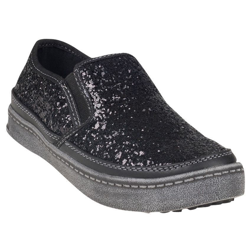 Zapatillas de deporte de caña baja con purpurina 