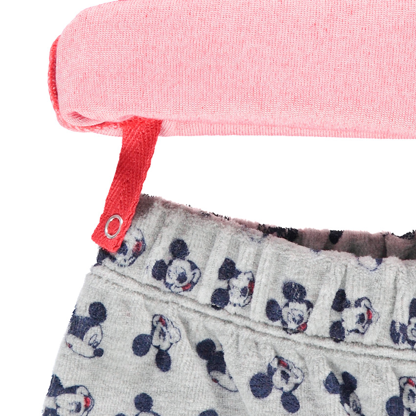 Pijama de terciopelo con estampado de Mickey ©Disney y pantalón all-over 