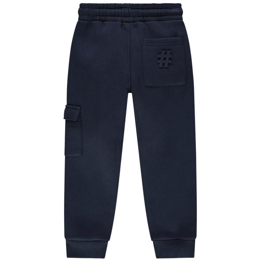 Pantalón de jogging de felpa con motivos en relieve  