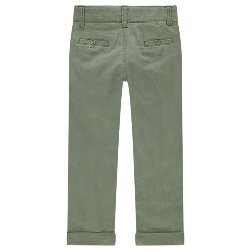 Pantalón de algodón de fantasía con pliegues 