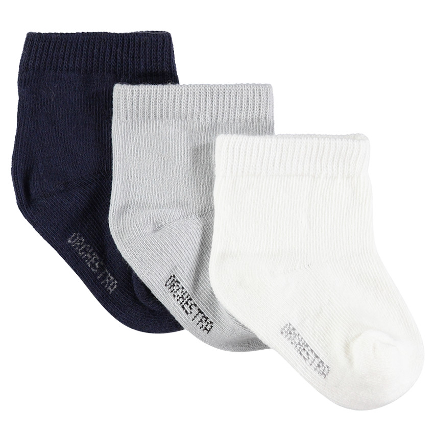 Lote de 3 pares de calcetines de color liso  Additional Lote de 3 pares de calcetines de color liso