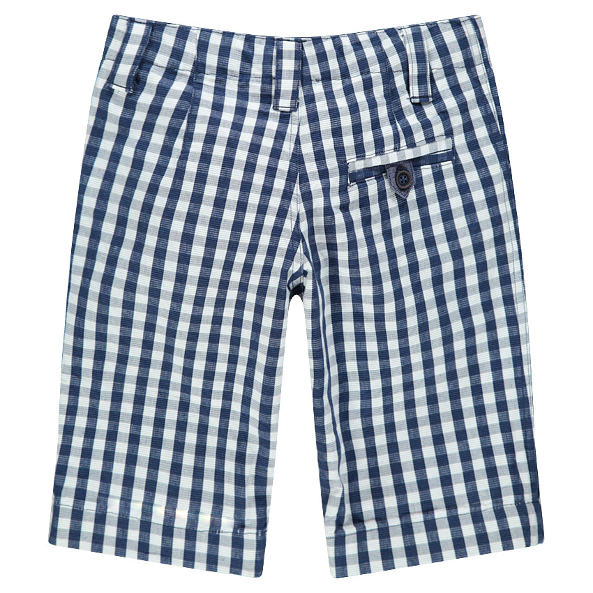 Bermudas de algodón con cuadros de vichy all over 
