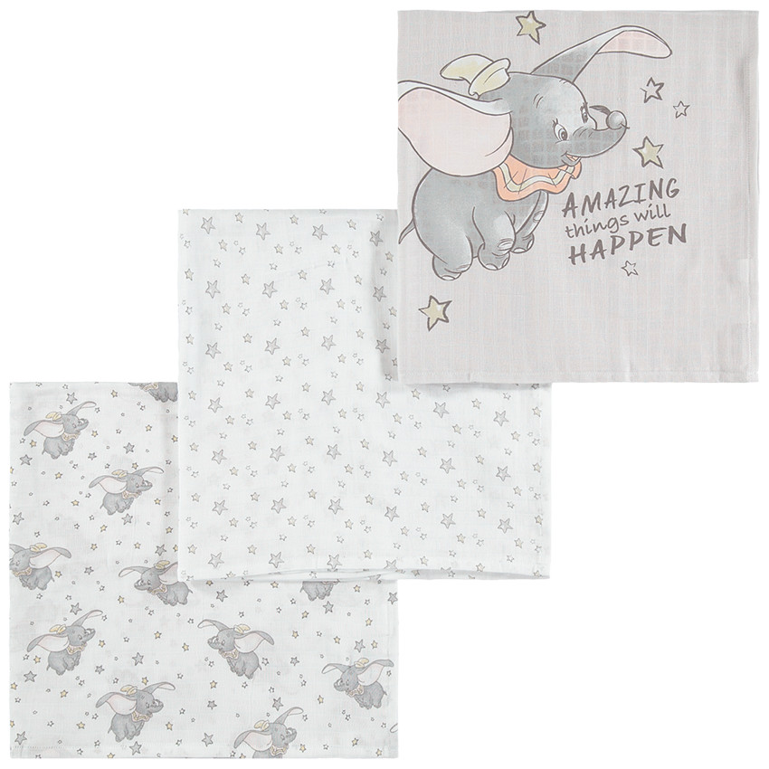 Set de 3 langes Dumbo Disney  Additional Set de 3 langes Dumbo Disney