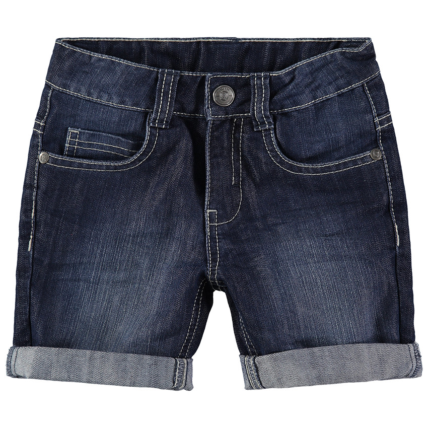 Bermuda efecto usado y efecto crinkle de jean 