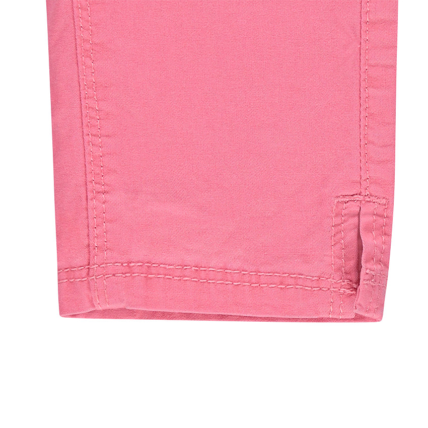 Pantalón pirata de raso de algodón liso  Additional Pantalón pirata de raso de algodón liso