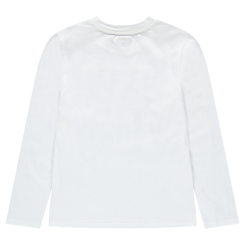 Júnior - Camiseta de manga larga de punto con inscripción estampada 