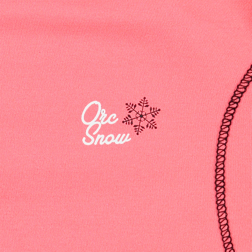 Camiseta de poliéster y elastano con cuello alto y logo estampado 