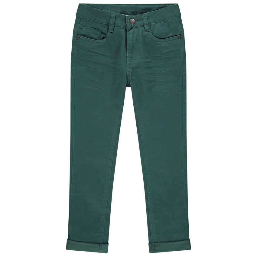 Pantalon en twill effet crinkle 
