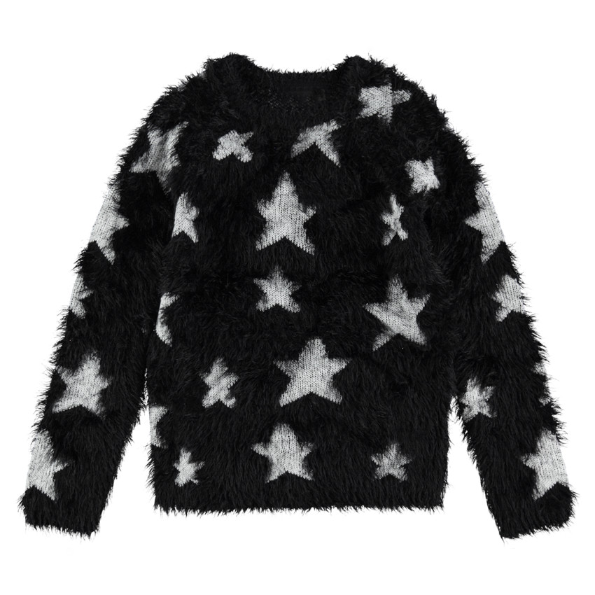 Júnior - Jersey de punto de bolas con estrellas que contrastan all over  Additional Júnior - Jersey de punto de bolas con estrellas que contrastan all over