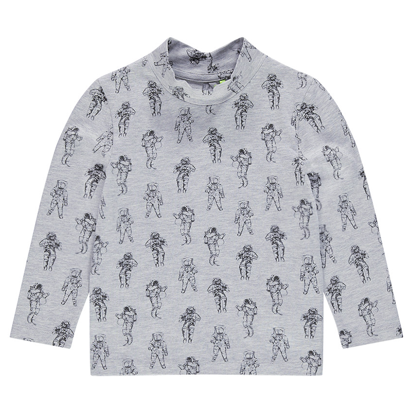 Camiseta de punto interior con estampado de astronautas all over 