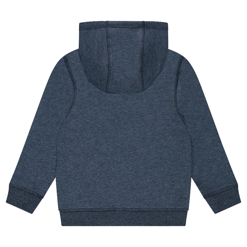 Chaqueta de felpa con capucha con cremallera 