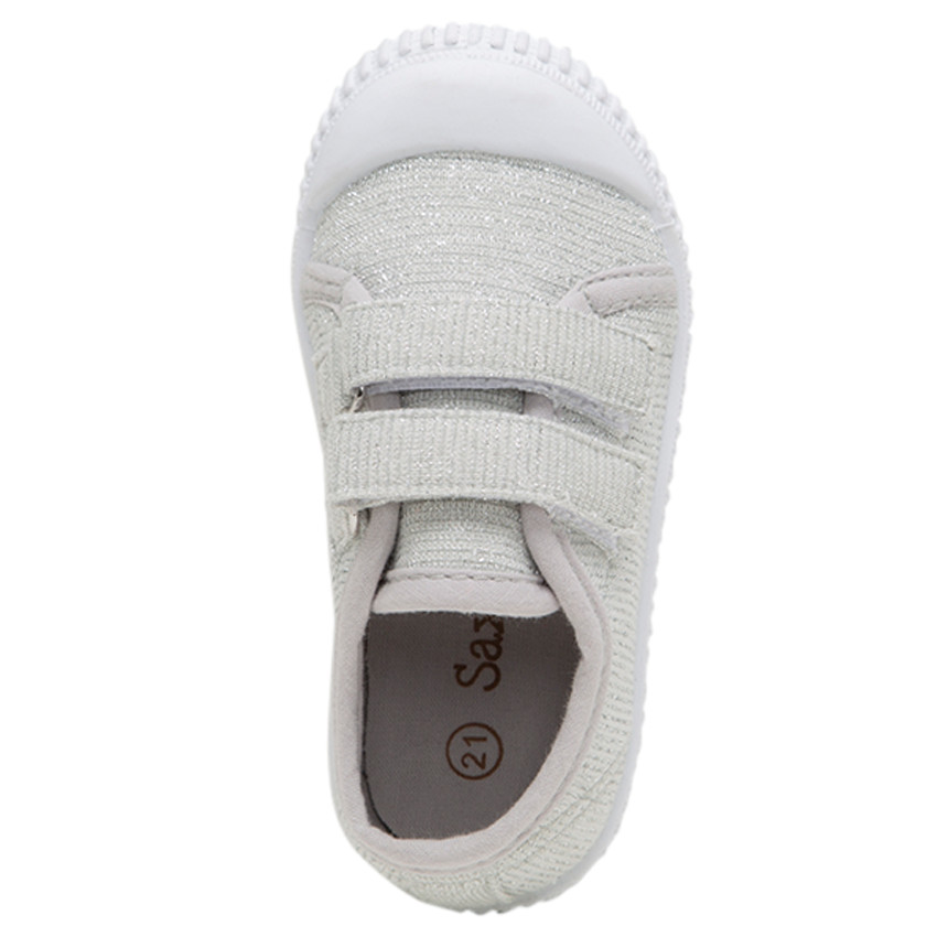 Zapatillas bajas de tela mezclada con hilo brillante de la 20 a la 23 