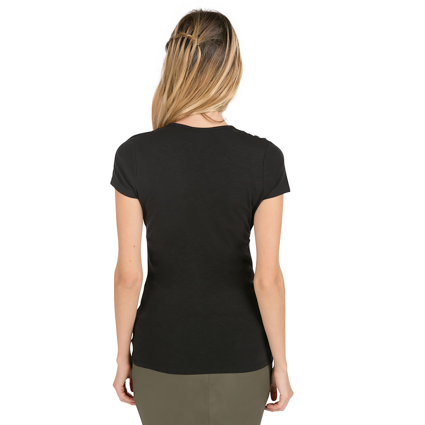 Camiseta de manga corta de premamá y lactancia 