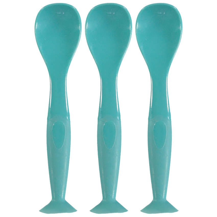 Conjunto de 3 cucharras ventosa Mix'N'Match - Azul 
