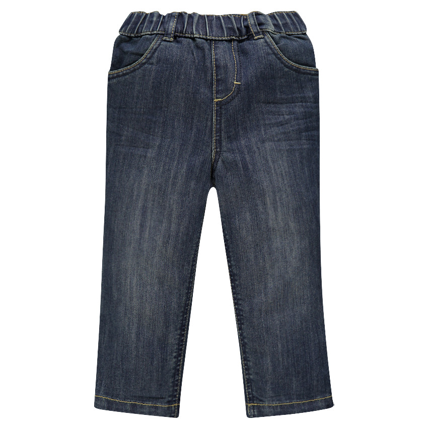 Jeans efecto usado cintura elástica 
