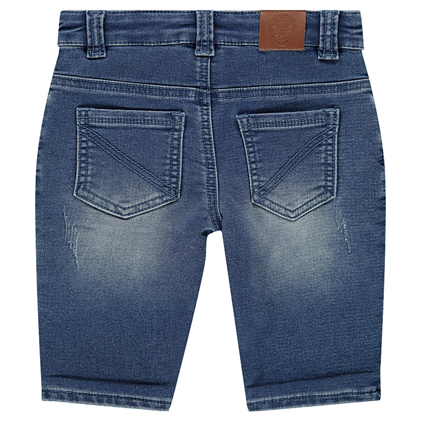 Bermudas con efecto desgastado y parches bordados ©Marvel Spiderman 