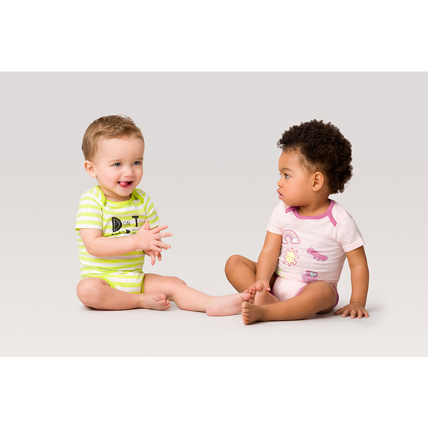 Pack de 5 bodies de fantasía con cierre adaptado a cada edad 