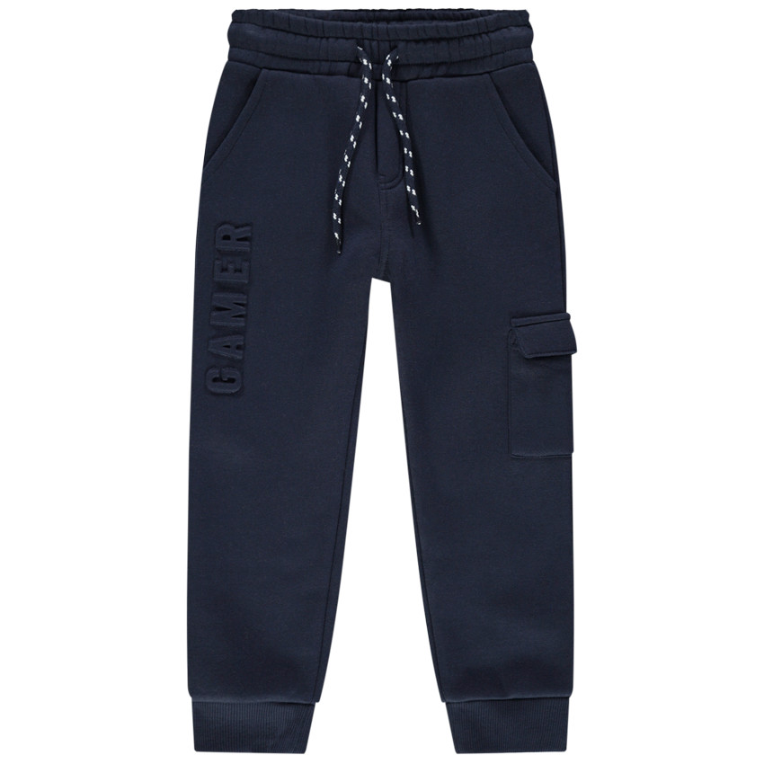 Pantalón de jogging de felpa con motivos en relieve  
