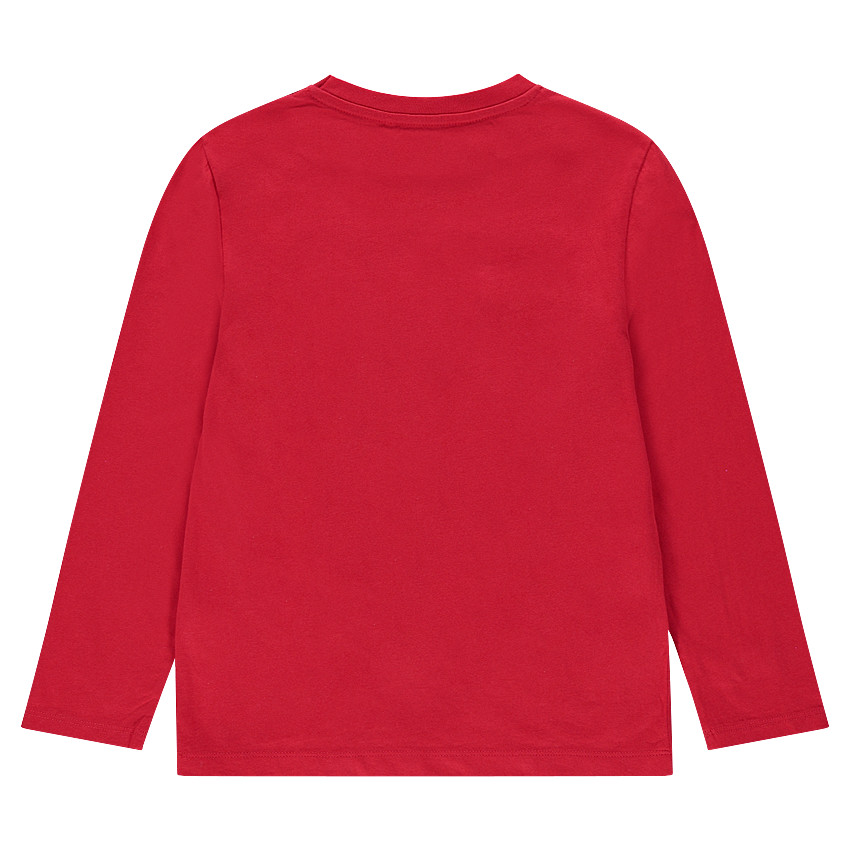 Júnior - Camiseta de punto de manga larga con mensaje estampado 