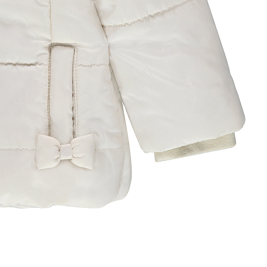 Parka acolchada con capucha extraíble y forro de sherpa 