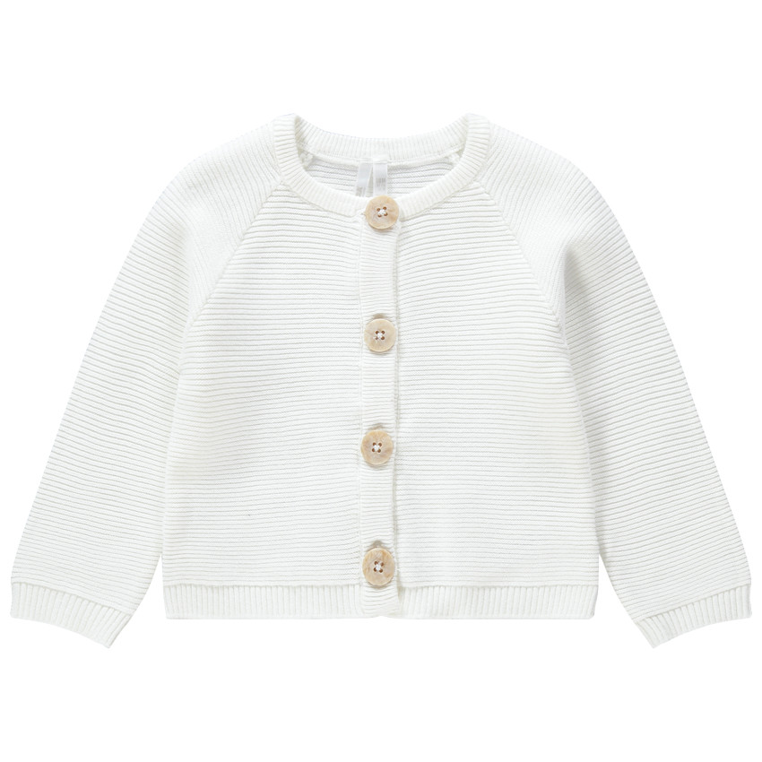 Chaqueta de punto con botones de efecto cuerno 