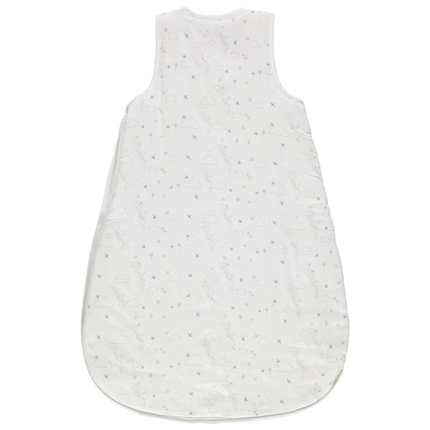 Saco de dormir sin mangas  estampado all-over con toques azules 