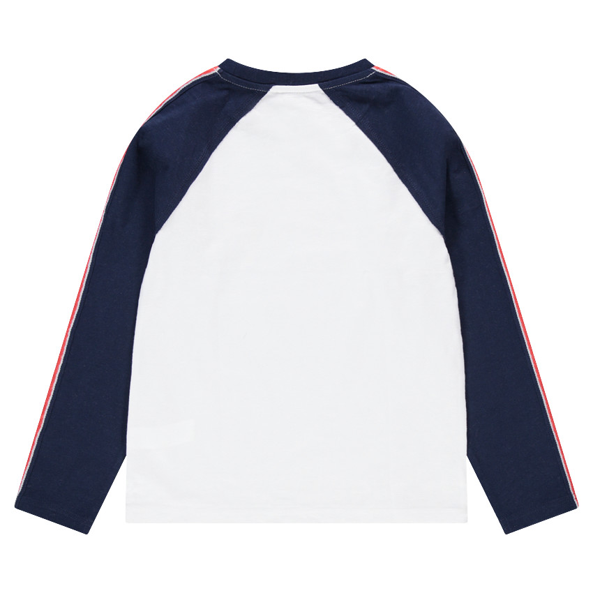 Júnior - Camiseta de punto de manga larga con símbolos chinos estampados 