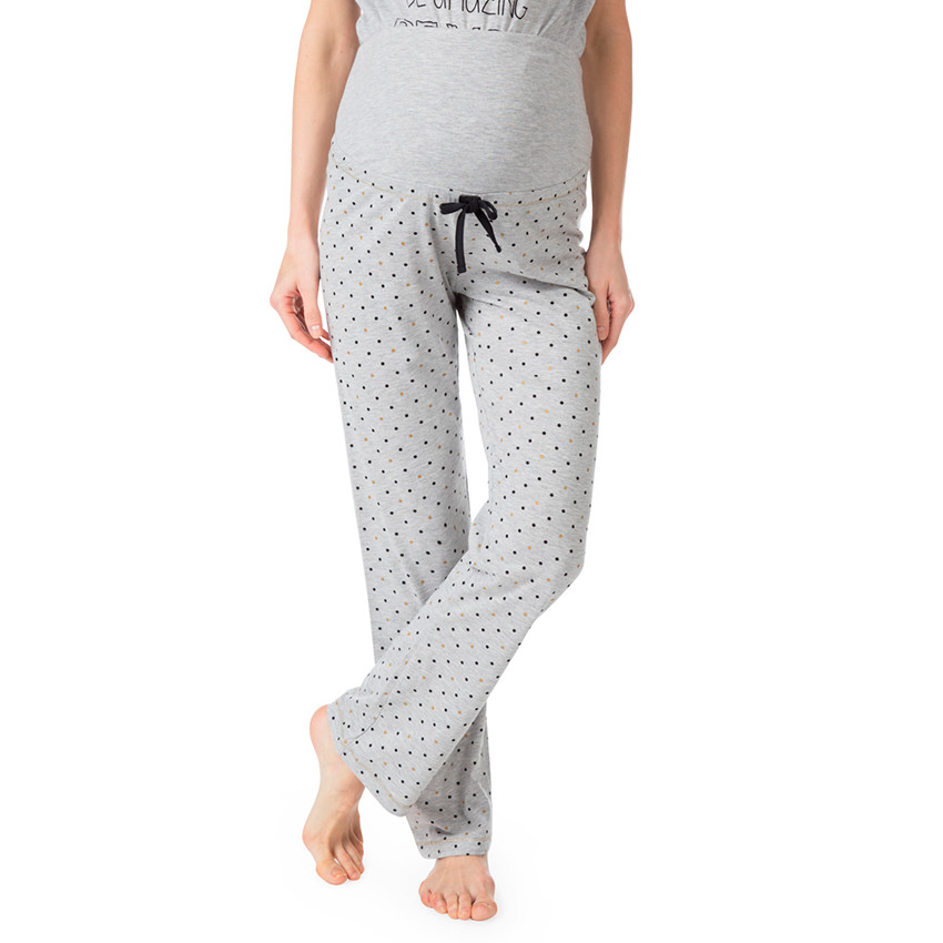 Pantalón homewear de embarazada estampado all-over 