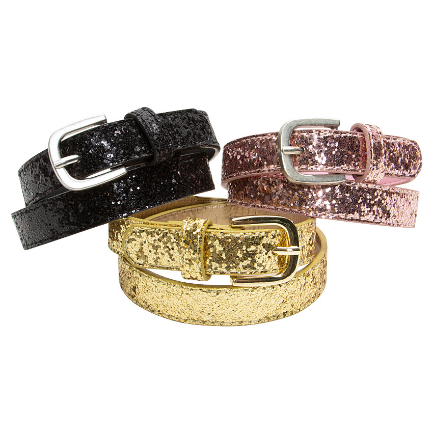 Juego de 3 cinturones ajustables brillantes  Additional Juego de 3 cinturones ajustables brillantes