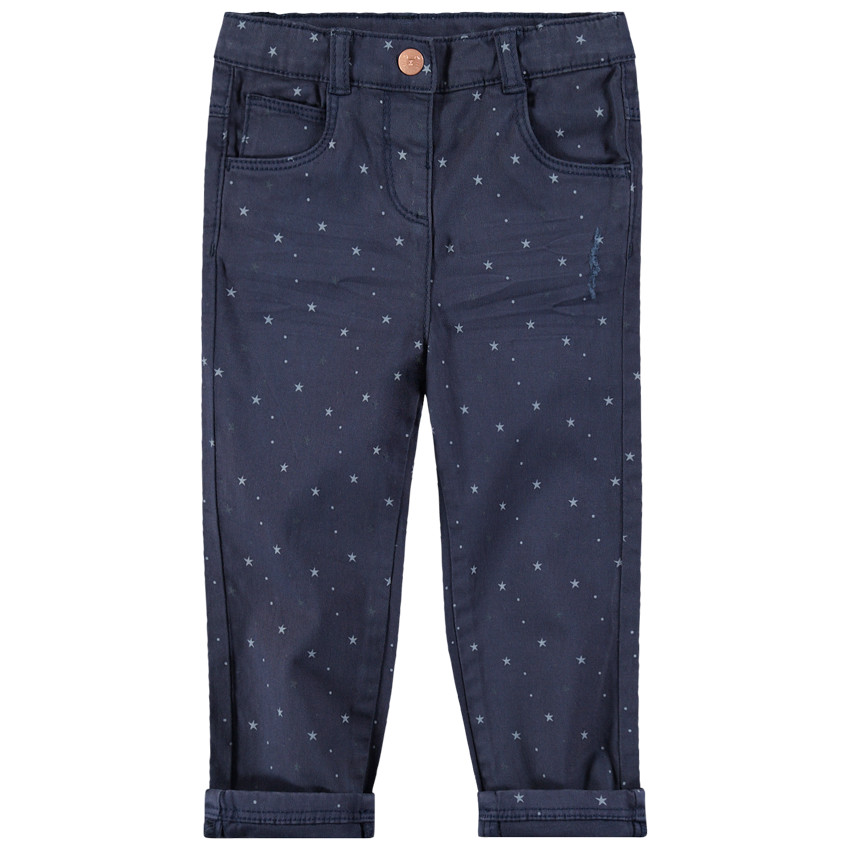 Pantalón de algodón con estrellas estampadas all over  Additional Pantalón de algodón con estrellas estampadas all over