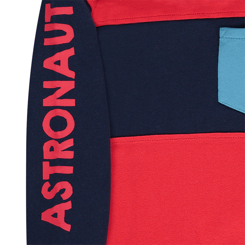 Sudadera con capucha de muletón con inscripción estampada  