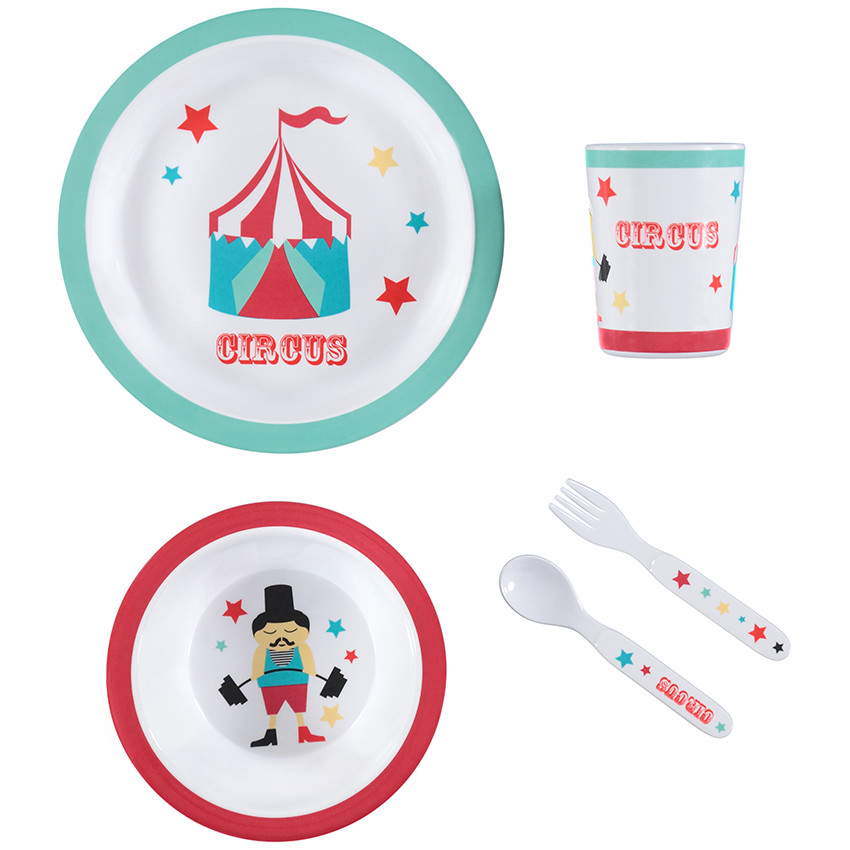 Conjunto para comer Circus - 5 piezas 