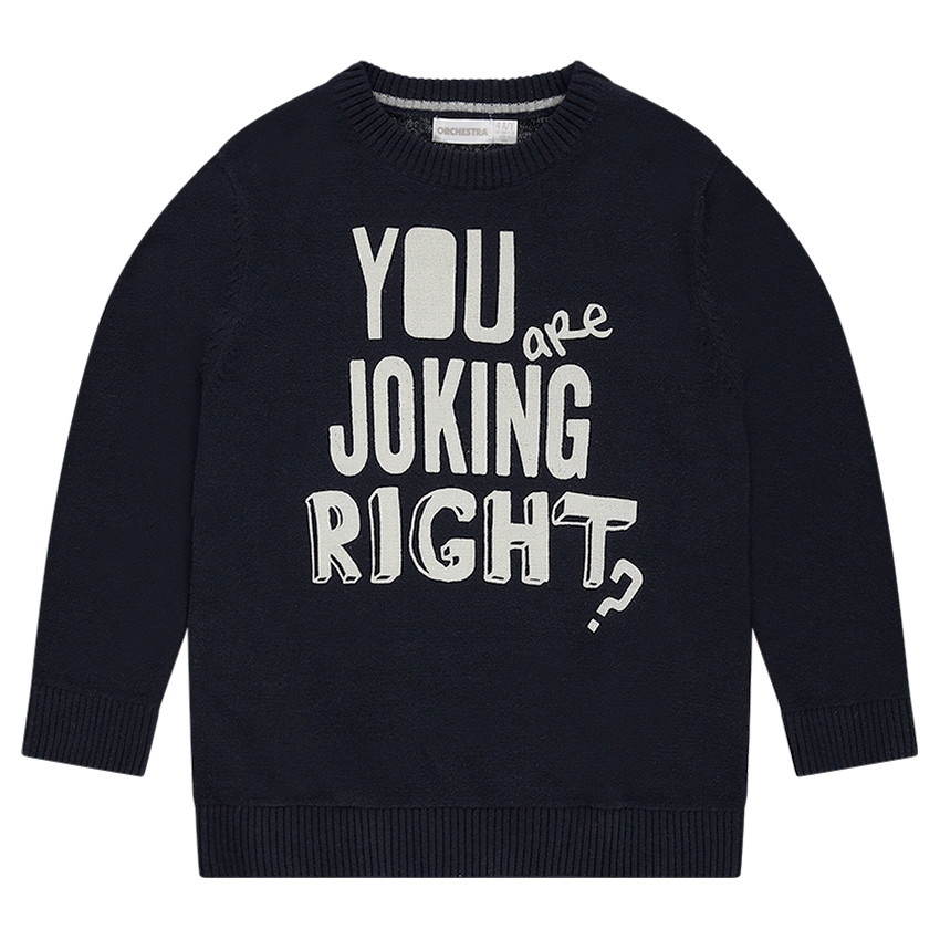 Jersey de punto con mensaje estampado 