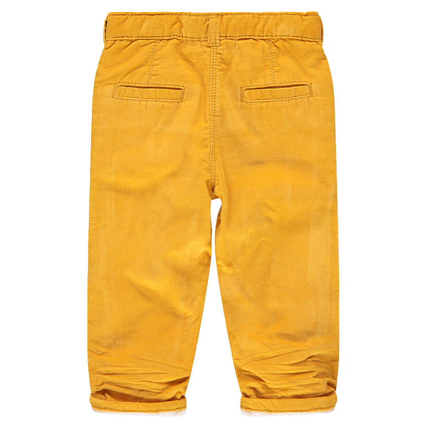 Pantalón de terciopelo acanalado con nube bordada 