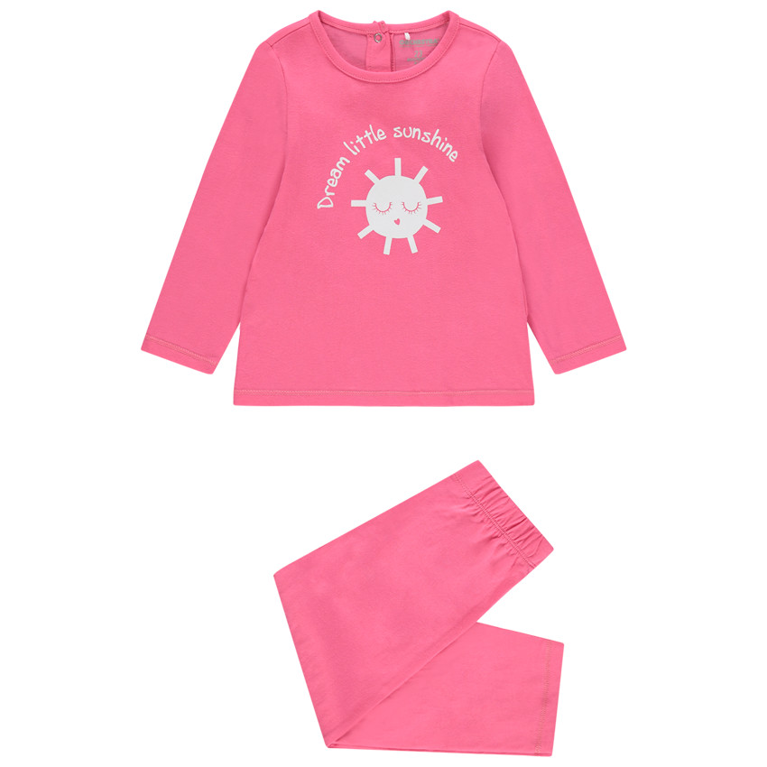 Pijama de jersey estampado sol 