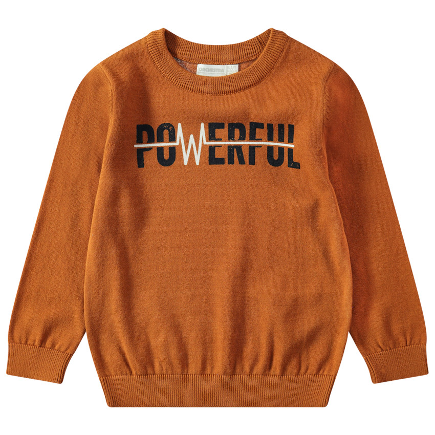 Jersey de punto con mensaje estampado 