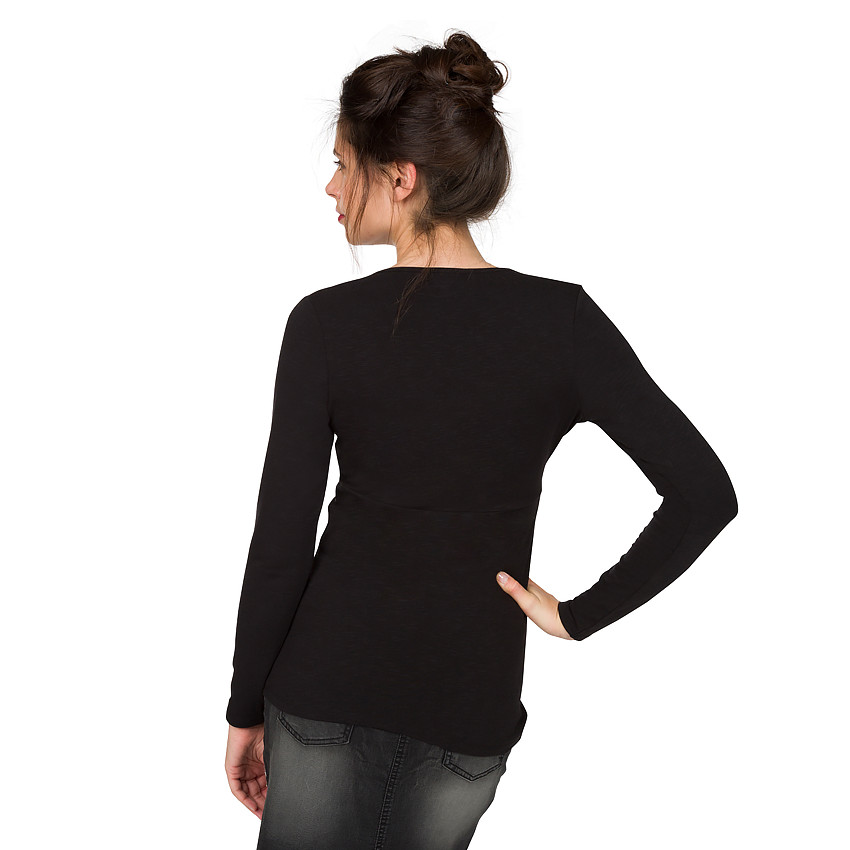 Camiseta de manga larga para lactancia 
