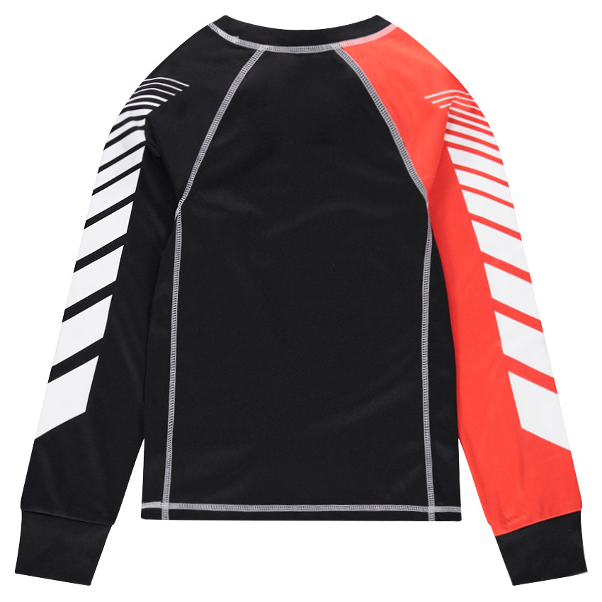 Júnior- Camiseta de manga larga técnica con bandas en contraste 