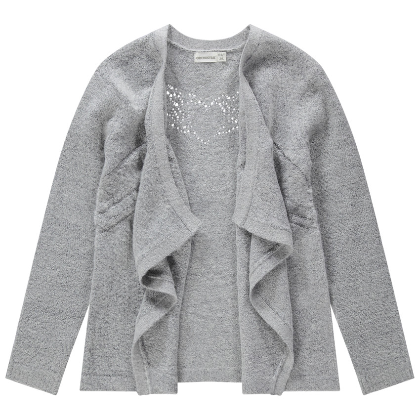 Júnior - Chaqueta de punto de fantasía con dibujos calados en la espalda  Additional Júnior - Chaqueta de punto de fantasía con dibujos calados en la espalda