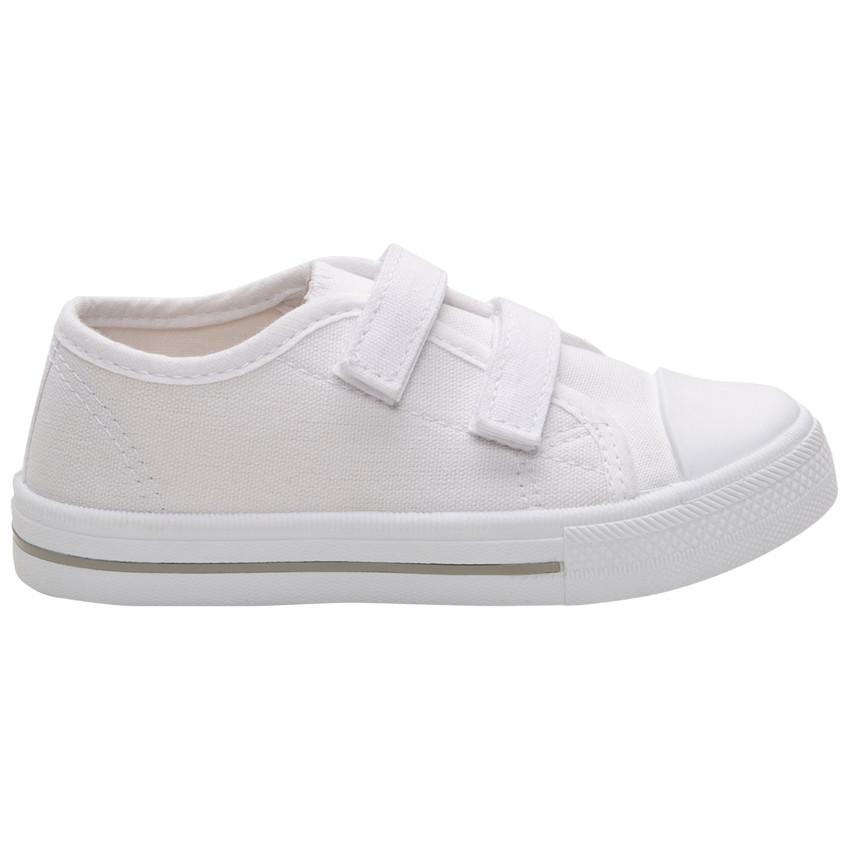 Zapatillas blancas de tela con velcros de la 24 a la 35  Additional Zapatillas blancas de tela con velcros de la 24 a la 35
